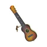 6 Telli Oyuncak Çocuk Gitarı Ispanyol Gitar Tam Hediyelik Ürün kahverengi