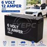 6 Volt 12 Amper Akü Pilsan Traktör Uyumlu Akülü Araba Aküsü
