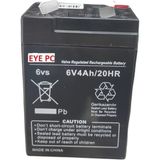 6 Volt 4 Amper Kuru Bakımsız Akü Şarj Edilebilir 6V