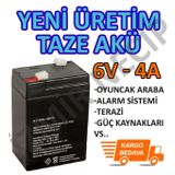 6 VOLT 4 AMPER KURU BAKIMSIZ AKÜ TAZE YENİ ÜRETİM AKÜ