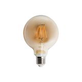 6 Watt Rustik LED G95 Glop Ampul 2700K Amber Rengi CT-4286