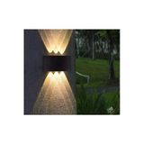 6 Watt Siyah Kasa Gün Işığı Dış Mekan Çift Yönlü Modern Led Aplik ( Ip65)