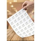 60 Adet 4cm Çapında Suluboya Zeytindalı Aşk ile Handmade With Love Yuvarlak Etiket Sticker Çıkartma