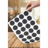 60 Adet 4cm Tasarlanabilir Aşk ile Handmade With Love Doodle Çelenk Yuvarlak Etiket Sticker Çıkartma