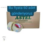 60 Adet Astel Marka 45 Mm X 100 Metre, Şeffaf, Koli Bantı
