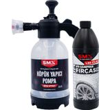 %60 Cilalı Fırçasız Oto Şampuanı + KÖPÜK Yapıcı Basınçlı Pompa 2 Litre