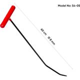 60 cm 8 mm Çap Çift Kıvrımlı Yassı Uçlu Boyasız Göçük Düzeltme Çubuğu - S4-05, Pdr Çubuk