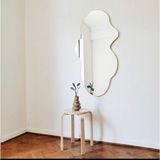 60 cm Asimetrik Duvar Dekorasyon Aynası - Konsol Üstü Salon Dekorasyon Aynası-475