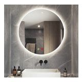 60 cm (Çap) Buğu Çözücülü Dokunmatik Işıklı Ledli Yuvarlak Banyo Aynası