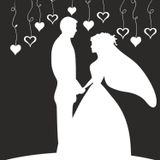 60 cm Gelin Damat Folyo Sticker