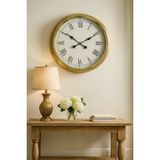 60 cm Gold Metal Dekoratif Roma Rakamlı Duvar Saati PL-6055G