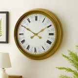 60 cm Gold Metal Roma Rakamlı Duvar Saati PL-6061G