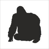60 cm Goril Folyo Sticker
