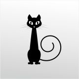 60 cm Kedi Folyo Sticker