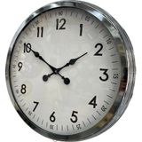 60 cm Krom Metal Dekoratif Duvar Saati