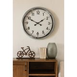 60 cm Krom Metal Duvar Saati