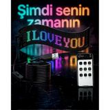 60 Cm Led Matrix Panel 16X96 Piksel Kontrollü Rgb Kayan Yazı Ekranı Vitrin