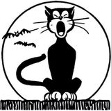 60 cm Siyah Kedi Folyo Sticker