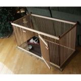 60 cm x 1 metre ahşap köpek çiti sık aralık (Kapısı Yan Taraftadı