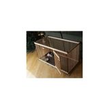 60 cm x 1 Metre Ahşap Köpek Çiti Sık Aralık (Kapısı Yan Taraftadır.) - Çok Renkli