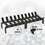60 cm x 32 cm 10 Çubuklu Ekstra Şömine Izgarası Dar Gözlü Izgara