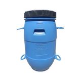 60 L Litre Varil Oval Içi Beyaz Plastik Yağ Zeytin Turşu Bidon Mavi
