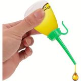 60 ml Motor Siliikon Makina Makine Yağı Yağlama Plastik Şişesi Huni Ağızlı Damlalık Şişe - Çok Renkli