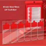 60 Parça Kolay Açılır Güçlü Çift Taraflı Bant 18Mm*50Mm (5250)