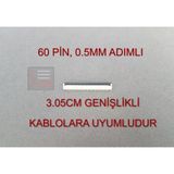 60 Pin 0.5Mm Adımlı Flex Kablo Sabitleme Aparatı Sabitleyici Ffc Konnektör Soketi