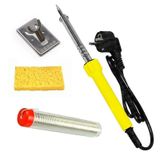 60 Watt Topraklı Profesyonel Lehim Kalem Havya Lüx Set Lehim Teli