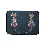 60 X 45 Cm Elekli Kedi Tuvalet Önü Paspası - Ters Kediler