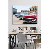 60 x 70 cm Havana Desenli Cam Tablo 4mm Temperli Camdır