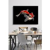 60 x 70 cm İkizler Desenli Cam Tablo 4mm Temperli Camdır
