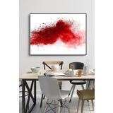 60 x 70 cm Kızıl Toprak Desenli Cam Tablo 4mm Temperli Camdır