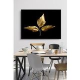 60 x 70 cm Kuru Yaprak Desenli Cam Tablo 4mm Temperli Camdır