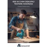 600 W 5 mm Dekupaj Testere Makinası