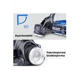 6000 Lumen Profesyonel Su Gecirmez Led Sarjli Kafa Lambasi Feneri