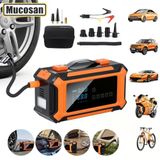 60000Mah 4000A Çok Fonksiyonlu Oto Akü Takviye Cihazı Ve Hava Kompresörü Çantalı - Dijital Ekranlı Lastik Şişirme Pompası, Vakum Ve Hava Üfleme Fanı, Minibüs Ve Tüm Araçlarla Uyumlu Acil Durum Kiti