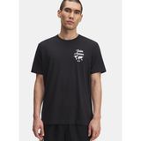 6004143-001-UA 60/40S SPORTS WM SS Siyah Bisiklet Düz Erkek T-Shirt