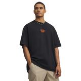6009329-001 U M HWT HOOPS PHOTOREAL Siyah Bisiklet Düz Erkek T-Shirt