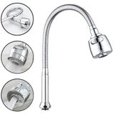 6061 Esnek 360 Hareketli 2 Fonksiyon Spreyli Kubar Musluk Ucu 48 Cm