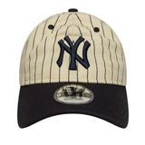 60691238-R New Era Pınstrıpe 9Twenty Neyyan Nvy Şapka Bej