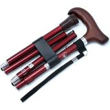 606SAW Taşlı Katlanır Baston 9030-1 Bordo Desenli