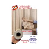60cm X 280cm 1 Adet Kendinden Yapışkanlı Krem Lambiri Desenli Duvar Paneli Kağıdı Yg002 Krem