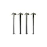 60'lık Krom Kaplama Parlak Metal Masa Ayağı 71 cm (4'lü)