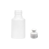 60ML Beyaz Şişe Puspul Kapaklı, 12 Adet, Puspul Kapaklı Şişe, Deterjan Şişesi, Plastik Şişe, Sabun Şişesi, Duş Jeli Şişesi