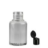 60ML Plastik Şefaf Fliptop Kapak Şişe, 12 Adet, Açmalı Kapak Şişe, Dezenfektan Şişesi,sabun Şişesi, Kozmetik Şişe