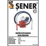 60MM. BENZİNLİ KAYIŞ KASNAKLI BETON VİBRATÖRU