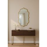 60x100 Asimetrik Ayna Ayna Dekoru/Lüks Ayna Gold/Banyo Aynası