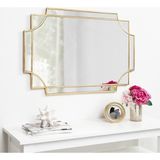 60x100 Asimetrik Duvar Dekor Aynası/Duvar Aynası/Konsol Aynası/Estetik Ayna Gold 60 x 100